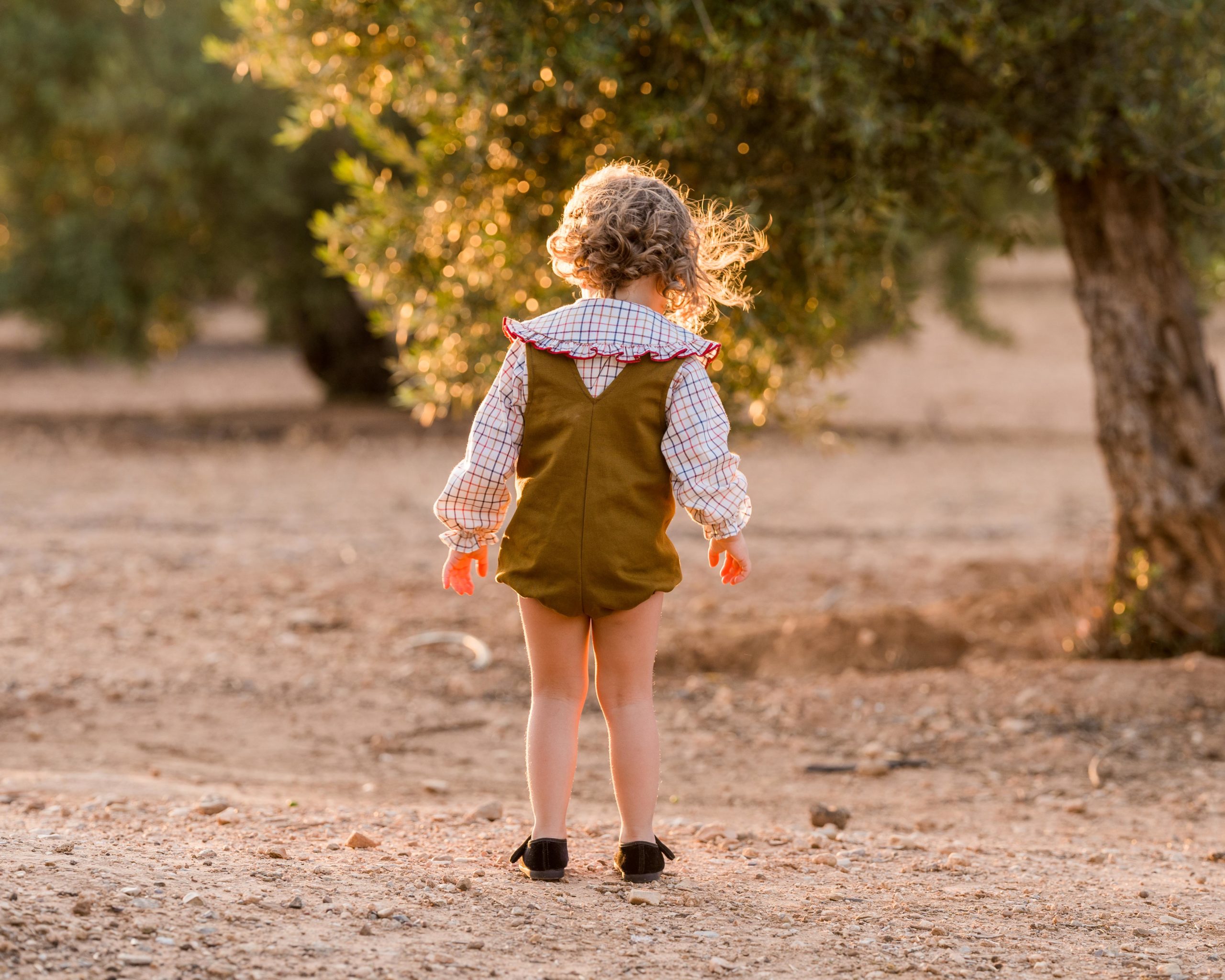 camisa niña cuadros iro trasero