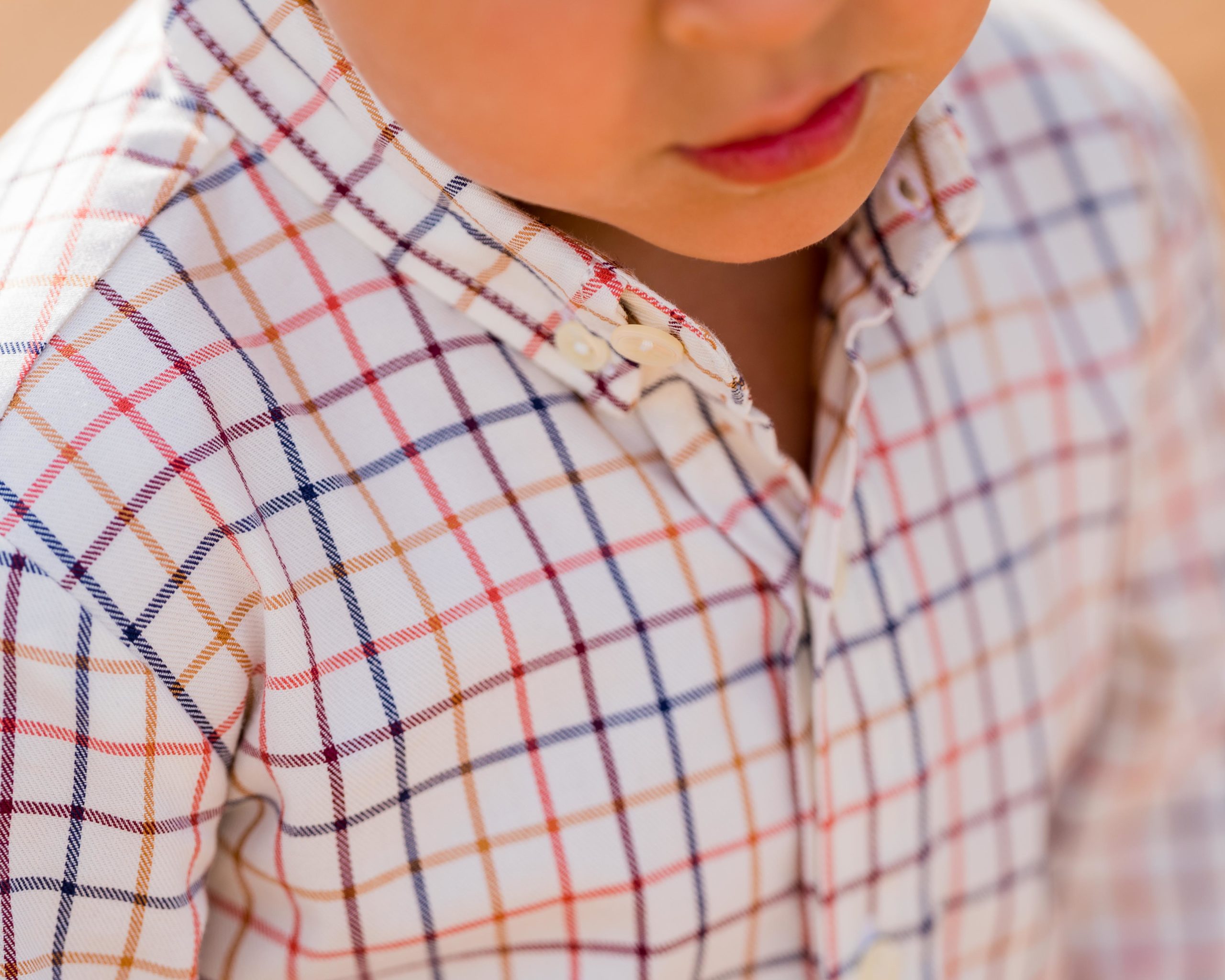 camisa niño cuadros iro detalle cuello